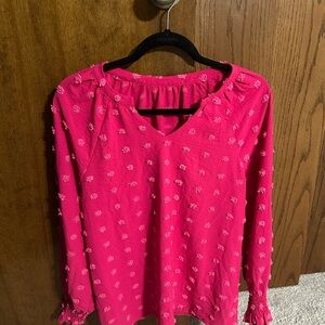 Pink Women's Top medium loose fitting